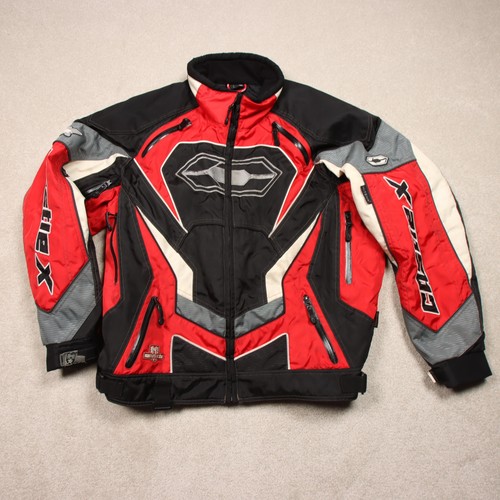 Castle jacket mens large red - large,